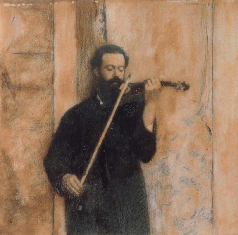 Fernand Khnopff Portrait of Achille Lerminiaux oil painting picture